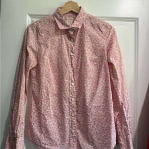 J. Crew Pink and Purple Floral Button down